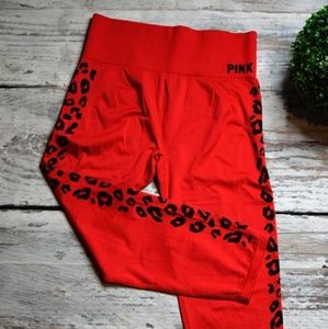 Victoria's Secret PINK XL Capris Red